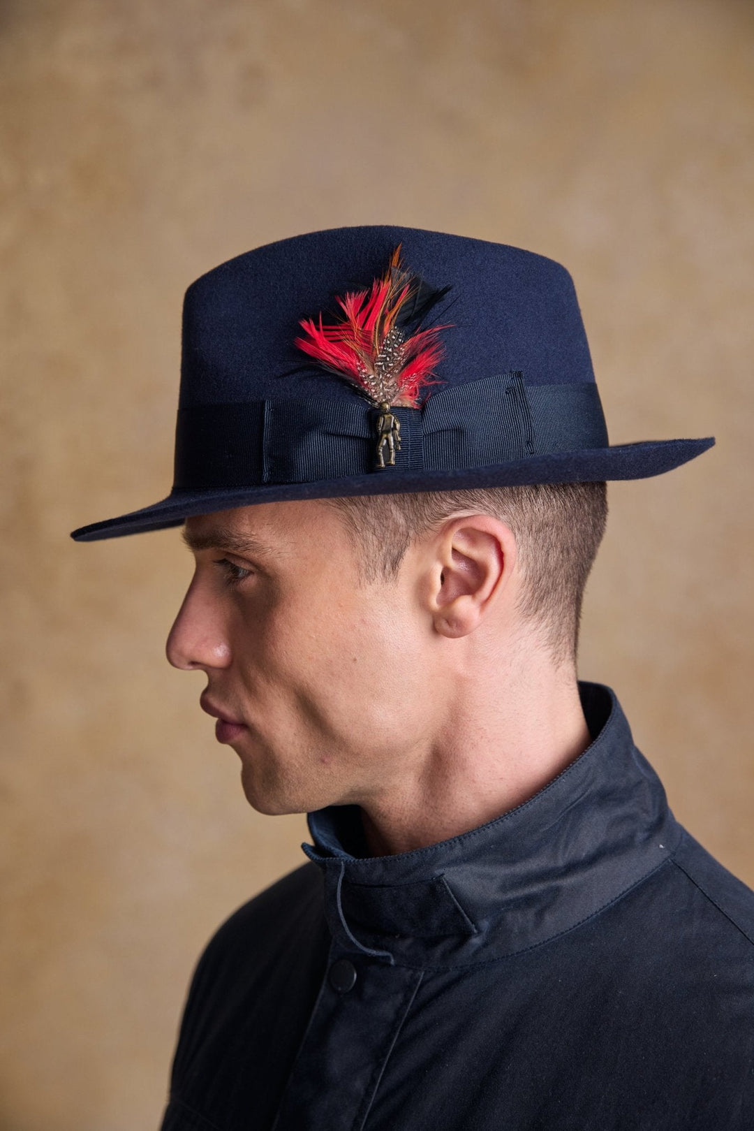 Jack Murphy Ireland - Kildare Felt Trilby Hat - Navy - Hats