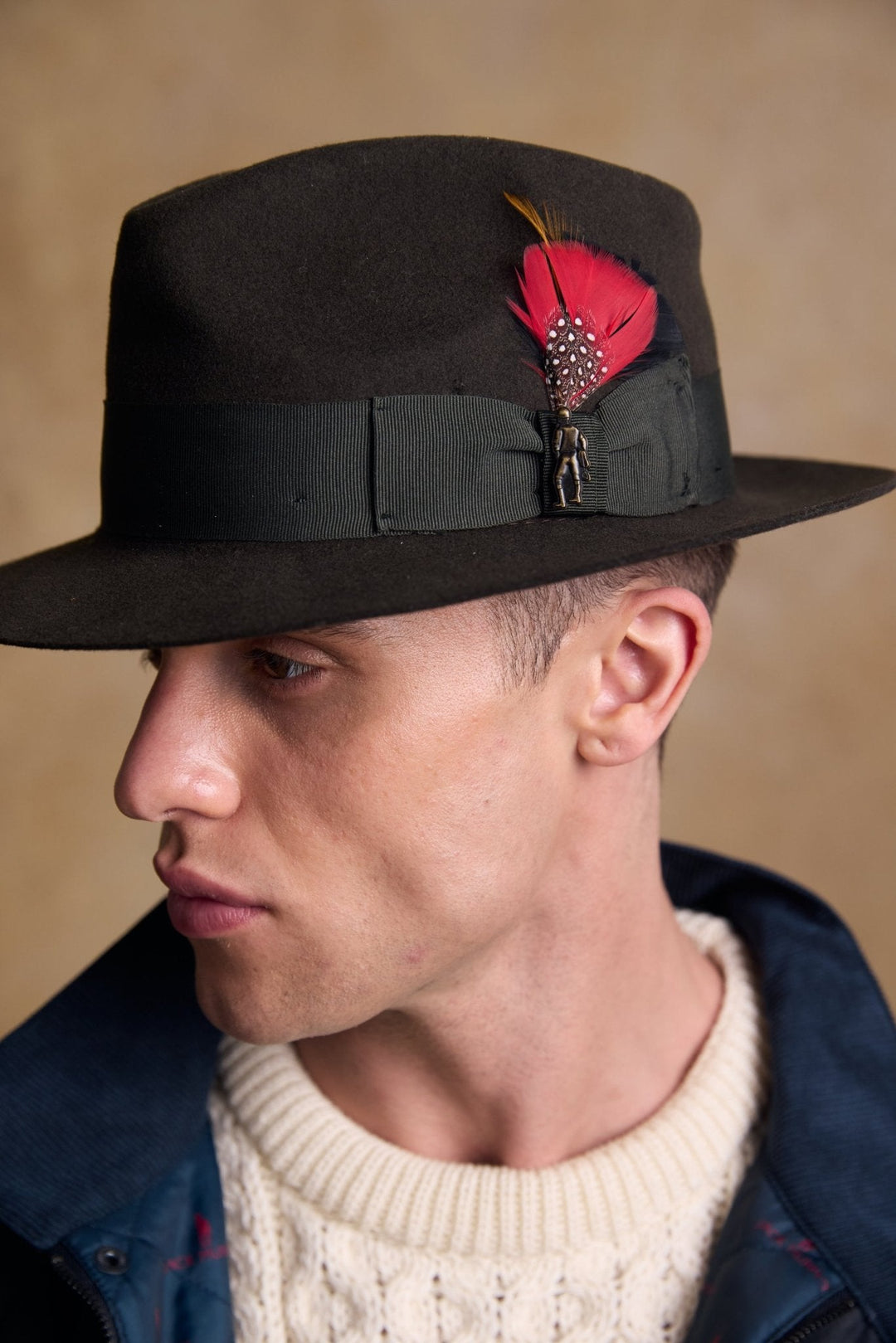 Jack Murphy Ireland - Kildare Felt Trilby Hat - Olive - Hats