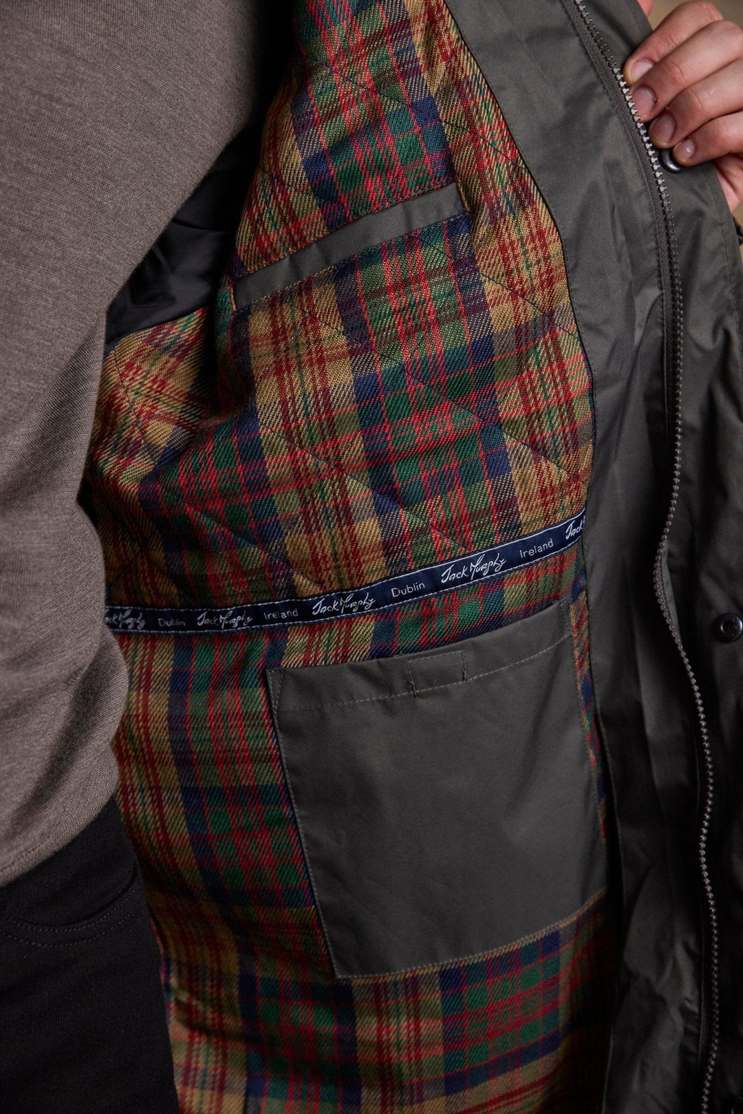 Jack Murphy Ireland - Lambourne Waterproof Coat - Olive - Waterproof