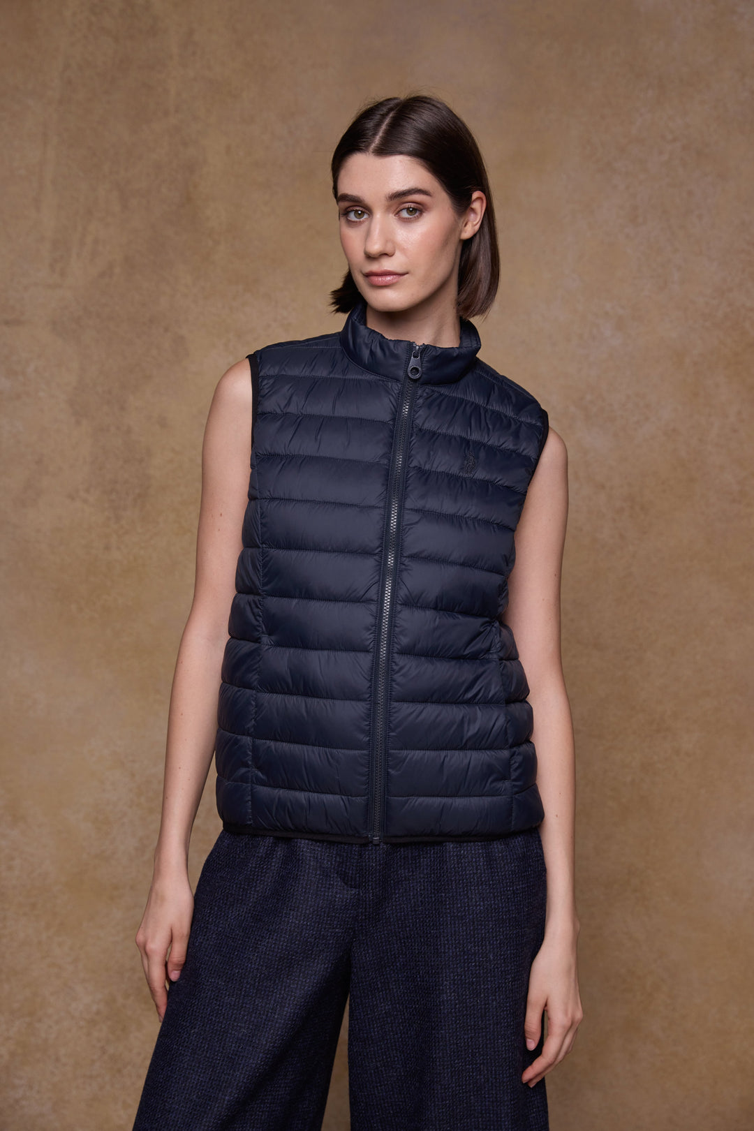 Leah Puffa Gilet - Navy