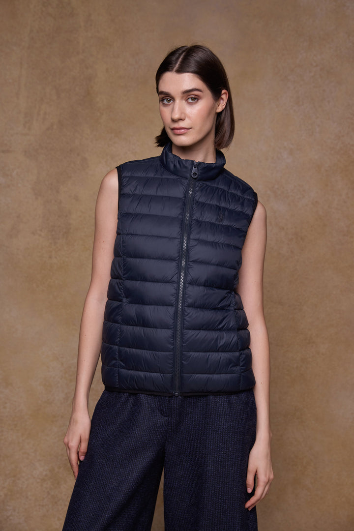 Leah Puffa Gilet - Navy