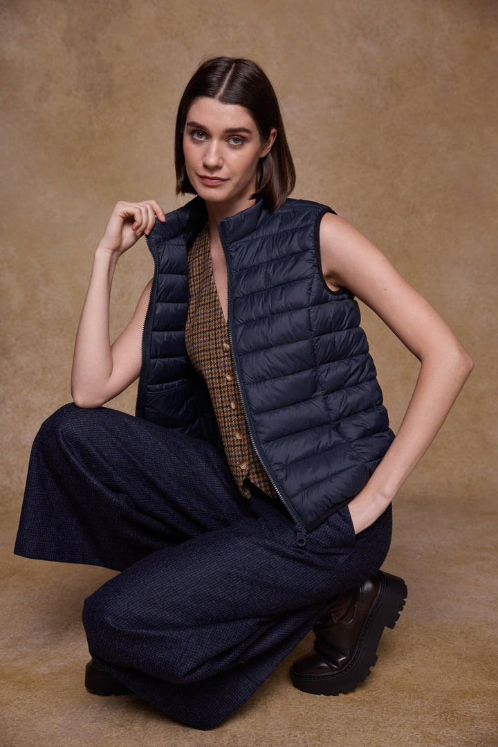 Leah Puffa Gilet - Navy