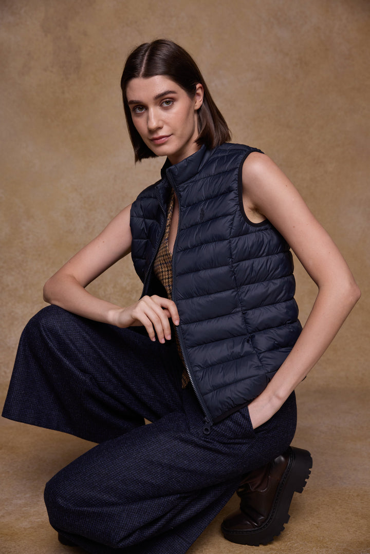 Leah Puffa Gilet - Navy
