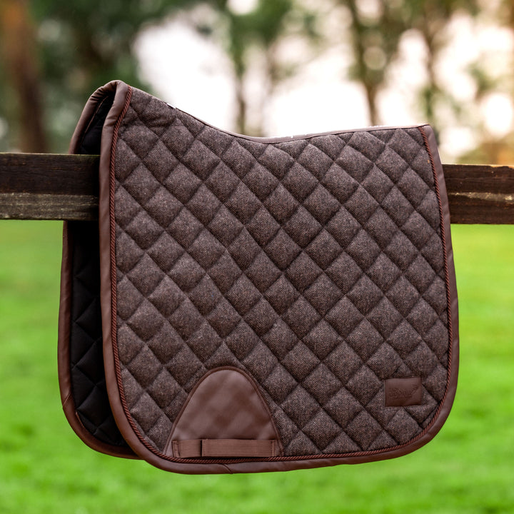 Tweed Saddle Pad - Dark Brown