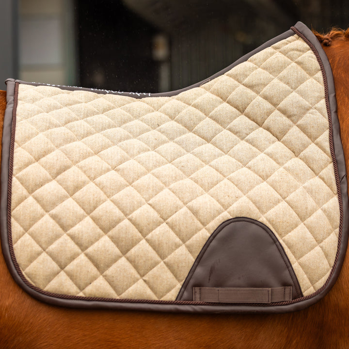 Tweed Saddle Pad - Beige