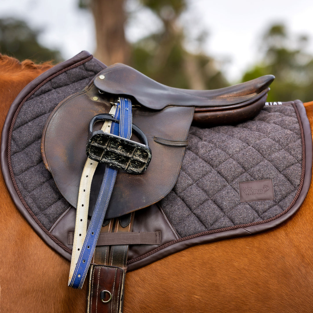 Tweed Saddle Pad - Dark Brown