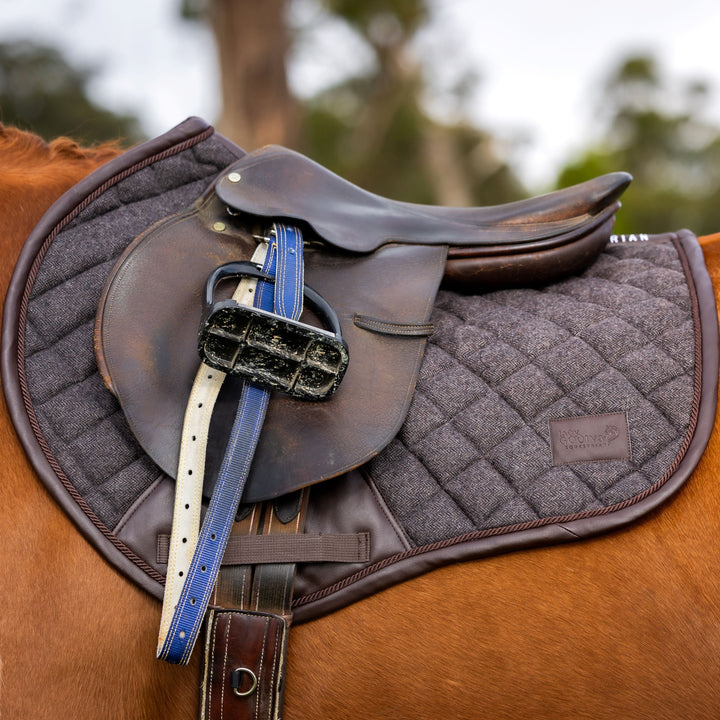 Tweed Saddle Pad - Dark Brown