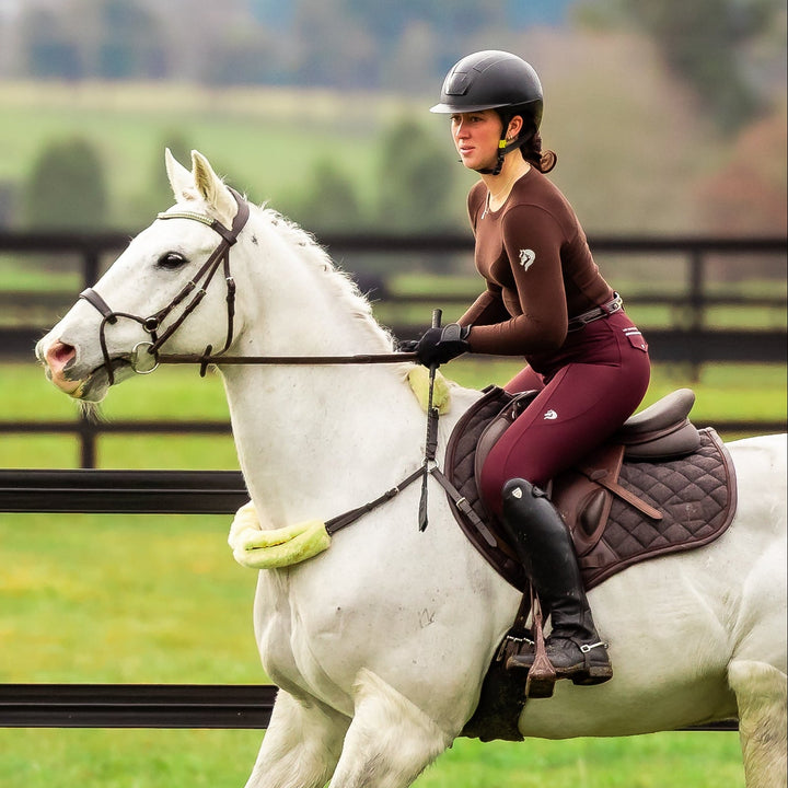 Poise Contour Breeches - Rich Burgundy