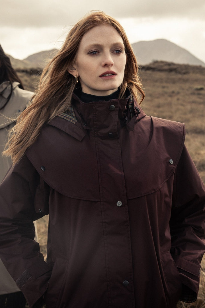 Jack Murphy Ireland - Cotswold Waterproof Jacket - Deep Claret - Waterproof