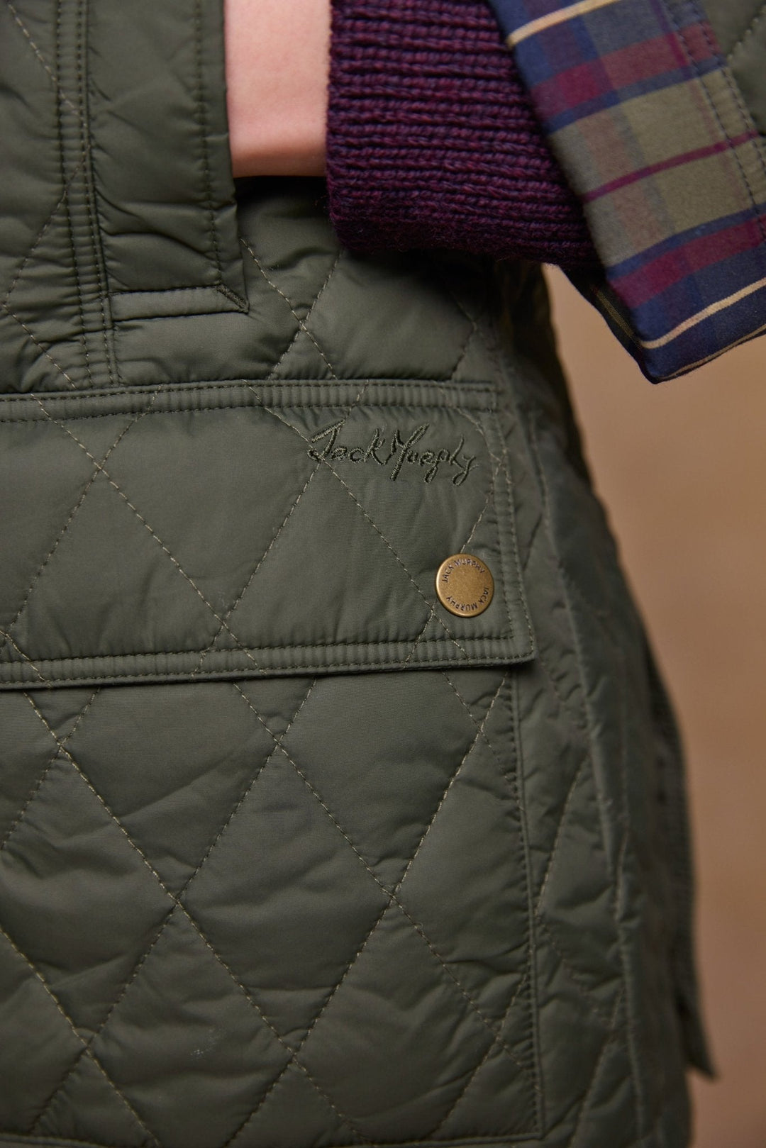 Jack Murphy Ireland - Molly Quilted Jacket - Olive - Quilts & Gilets