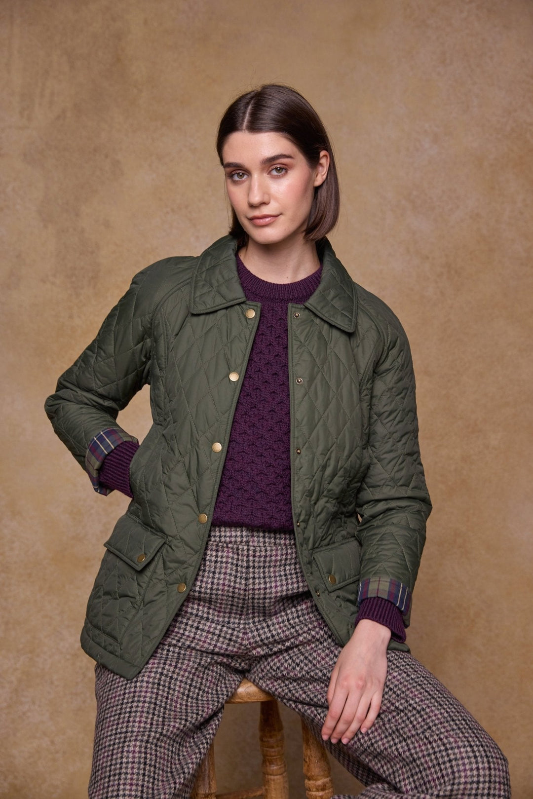 Jack Murphy Ireland - Molly Quilted Jacket - Olive - Quilts & Gilets