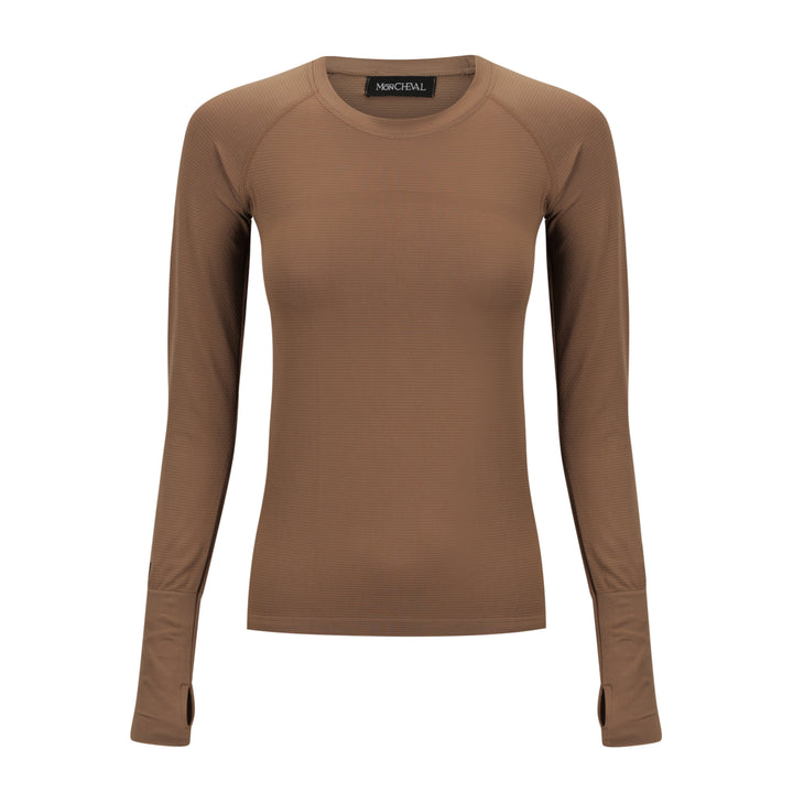 Camille Training Top in Biscuit