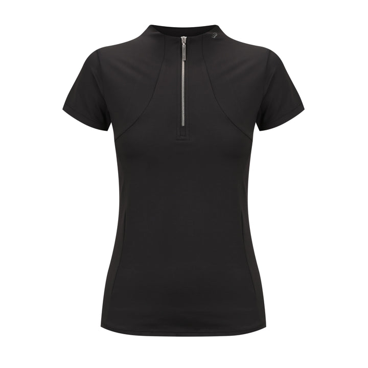 Helen Quarter Sleeve Baselayer in Black