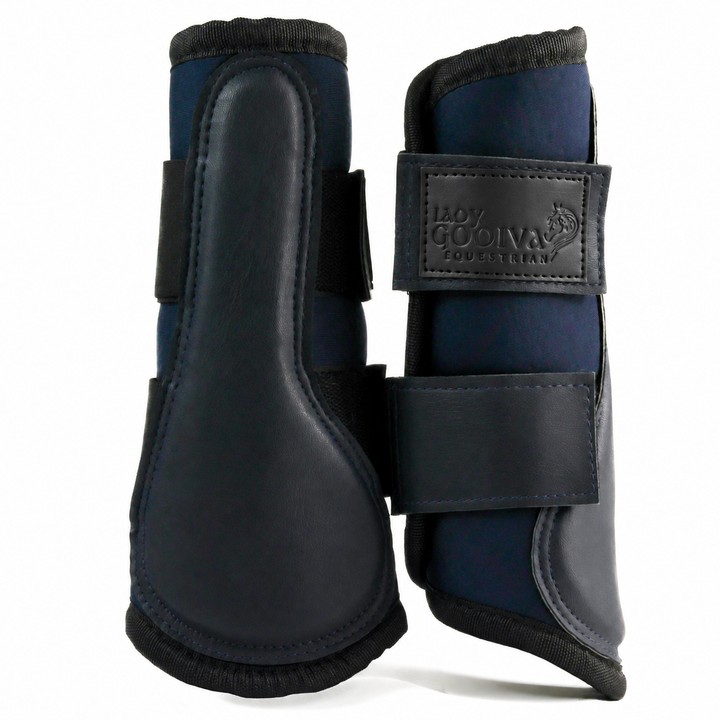 Navy Memory Foam Brushing Boots