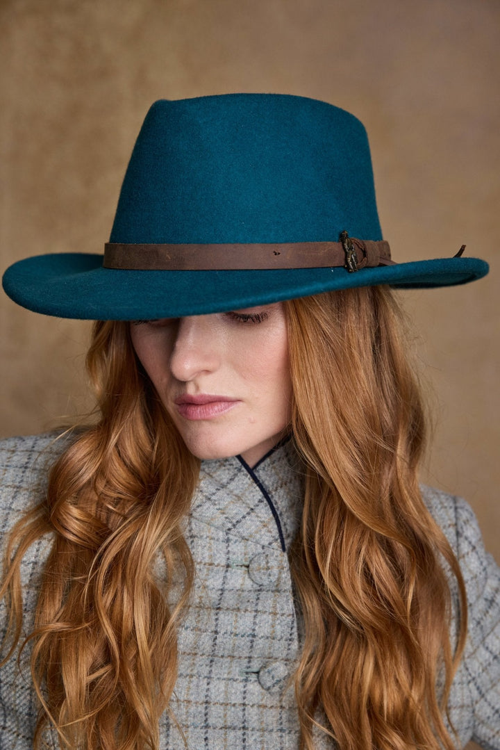 Jack Murphy Ireland - Boston Felt Hat - Teal Green - Hats