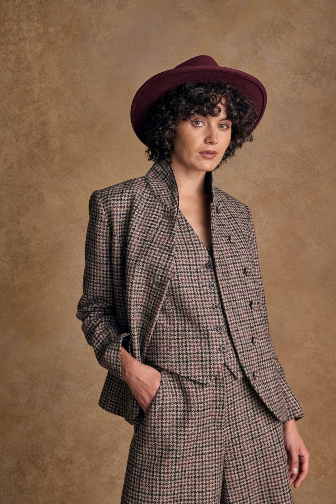 Jack Murphy Ireland - Boston Felt Hat - Burgundy - Hats