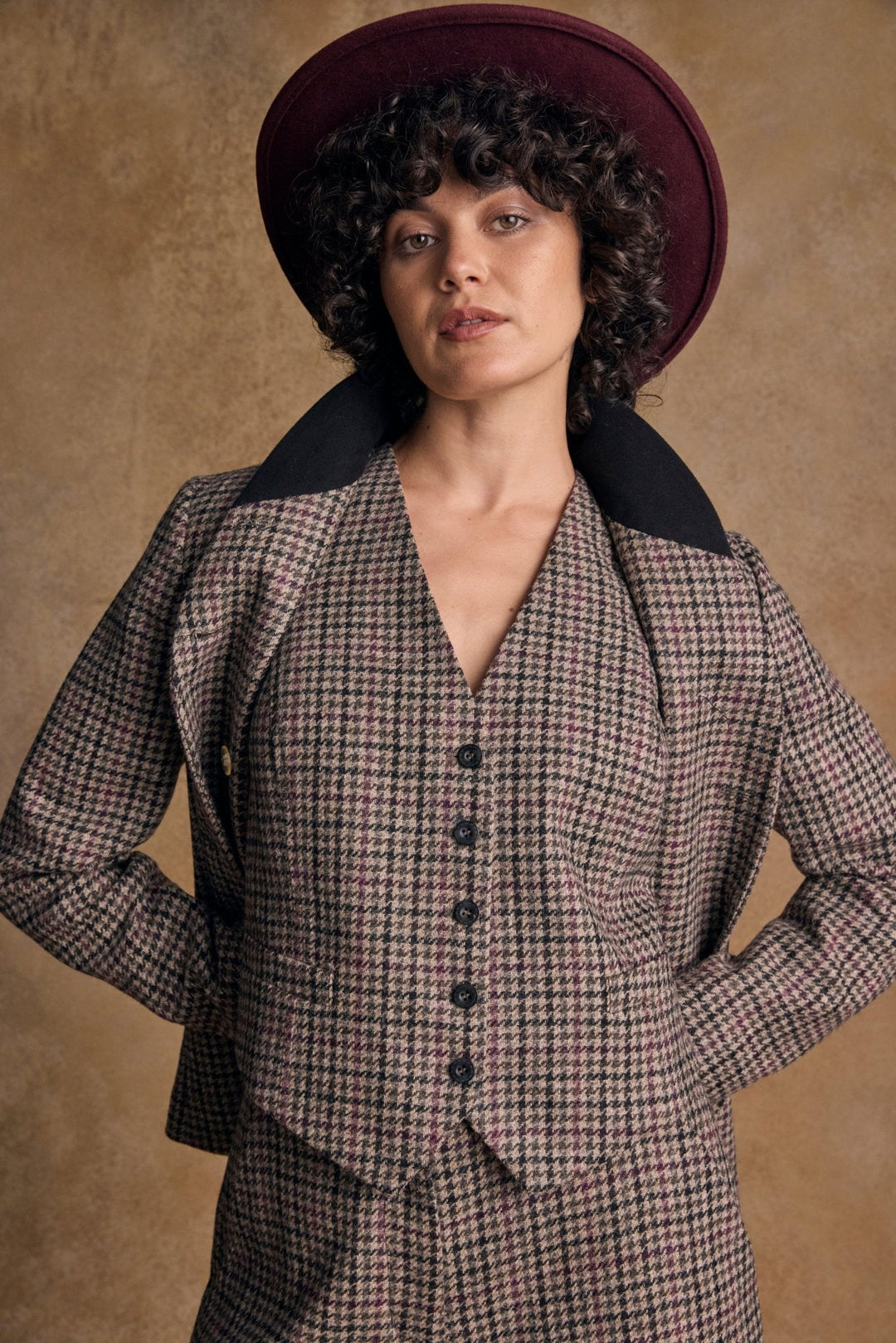 Jack Murphy Ireland - Boston Felt Hat - Burgundy - Hats