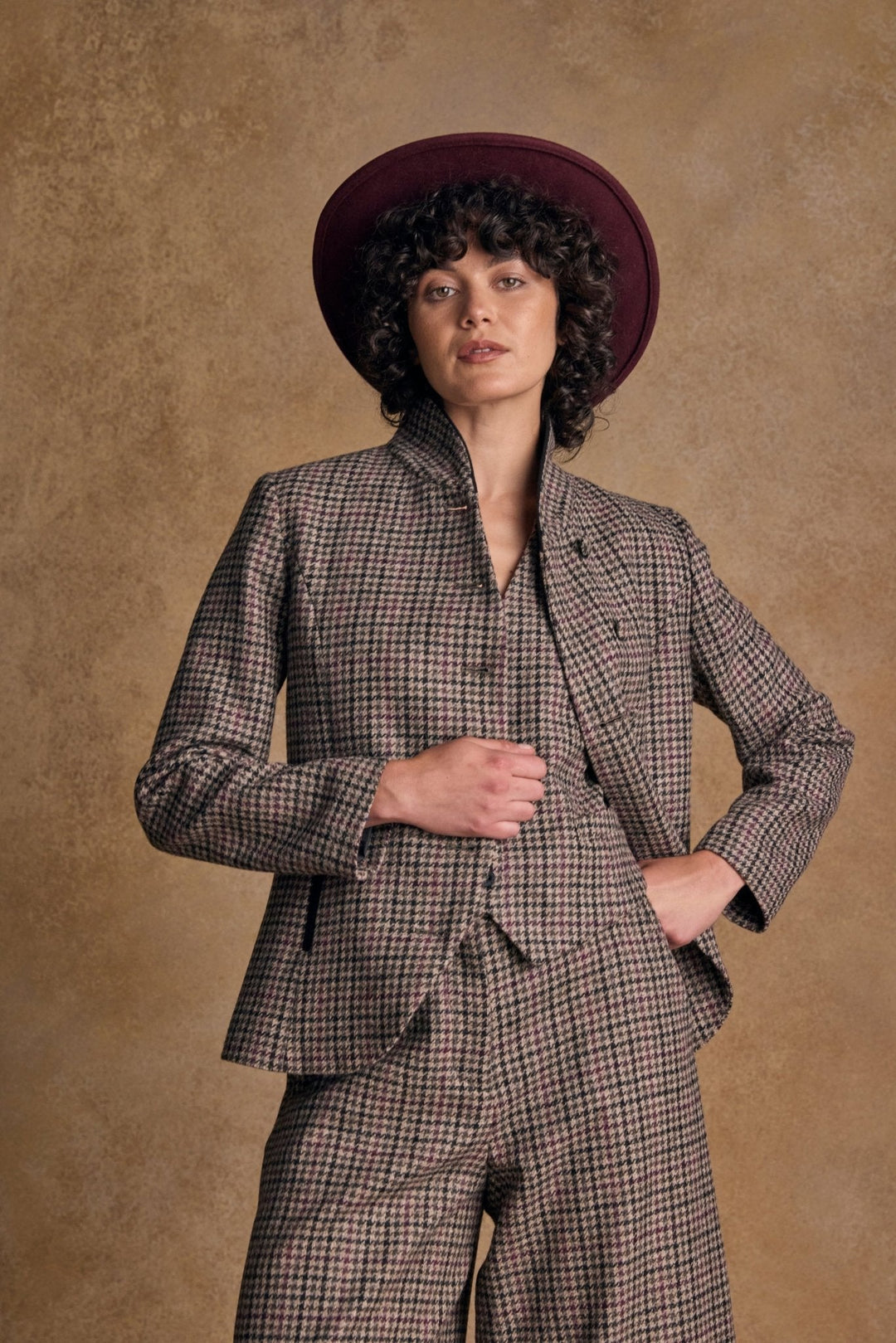 Jack Murphy Ireland - Boston Felt Hat - Burgundy - Hats