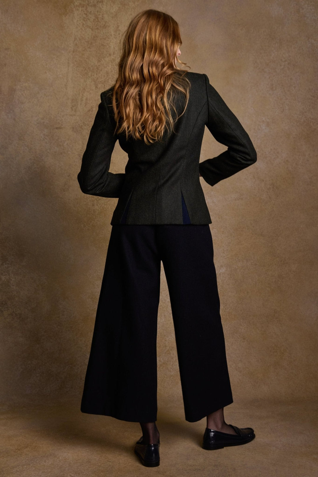Jack Murphy Ireland - Enya Wool Culottes - Navy Melton - Tweed