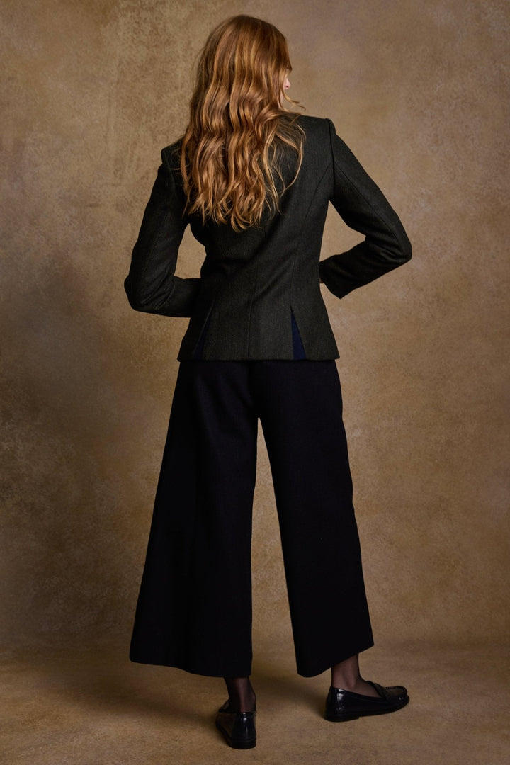 Jack Murphy Ireland - Enya Wool Culottes - Navy Melton - Tweed