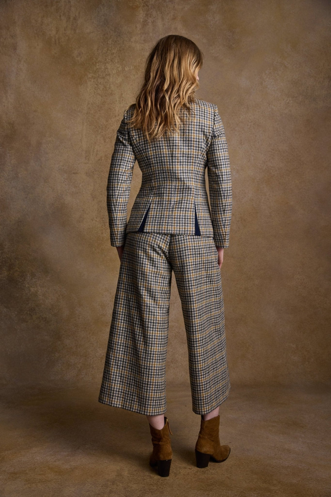 Jack Murphy Ireland - Nicole Tweed Jacket - Saffron Cobalt Check - Tweed