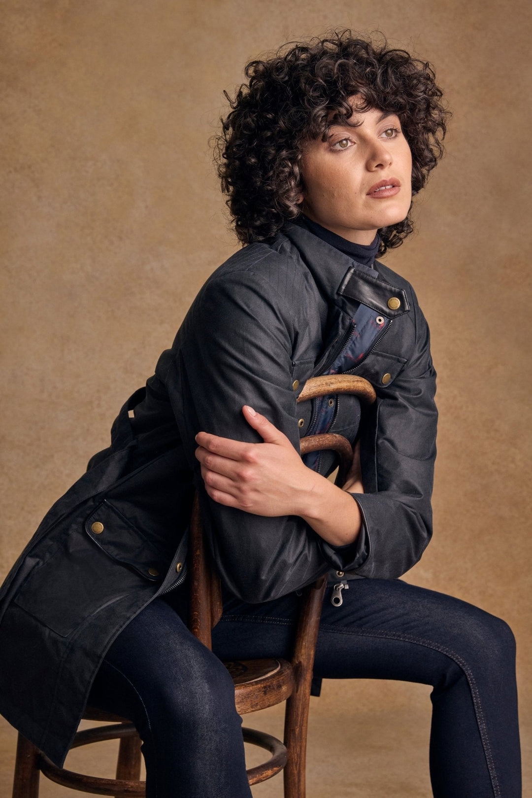 Jack Murphy Ireland - Orla Wax Jacket - Navy - Wax