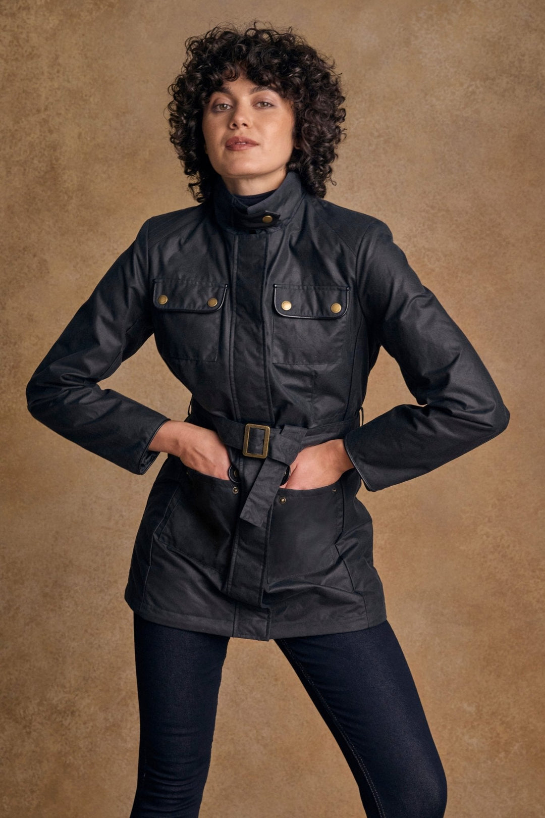 Jack Murphy Ireland - Orla Wax Jacket - Navy - Wax