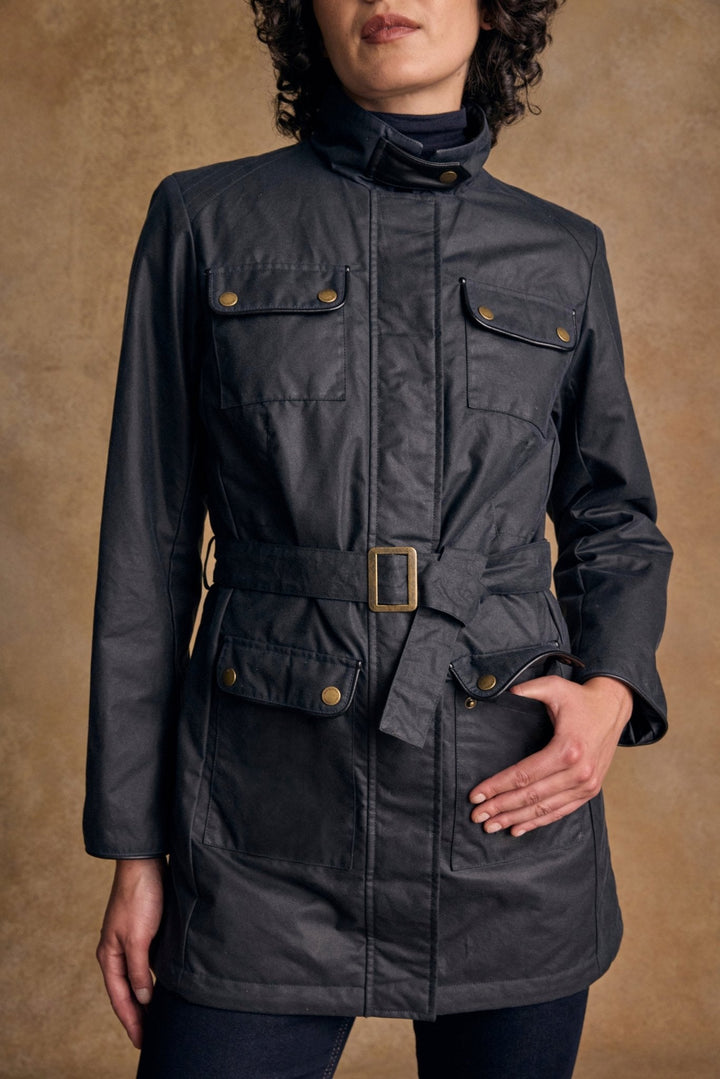 Jack Murphy Ireland - Orla Wax Jacket - Navy - Wax