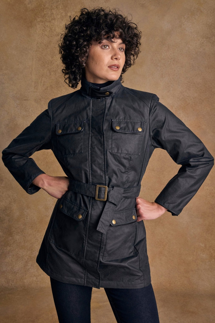 Jack Murphy Ireland - Orla Wax Jacket - Navy - Wax