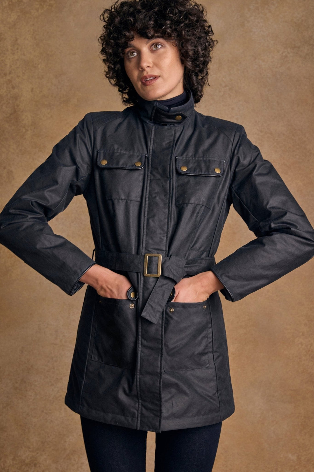 Jack Murphy Ireland - Orla Wax Jacket - Navy - Wax