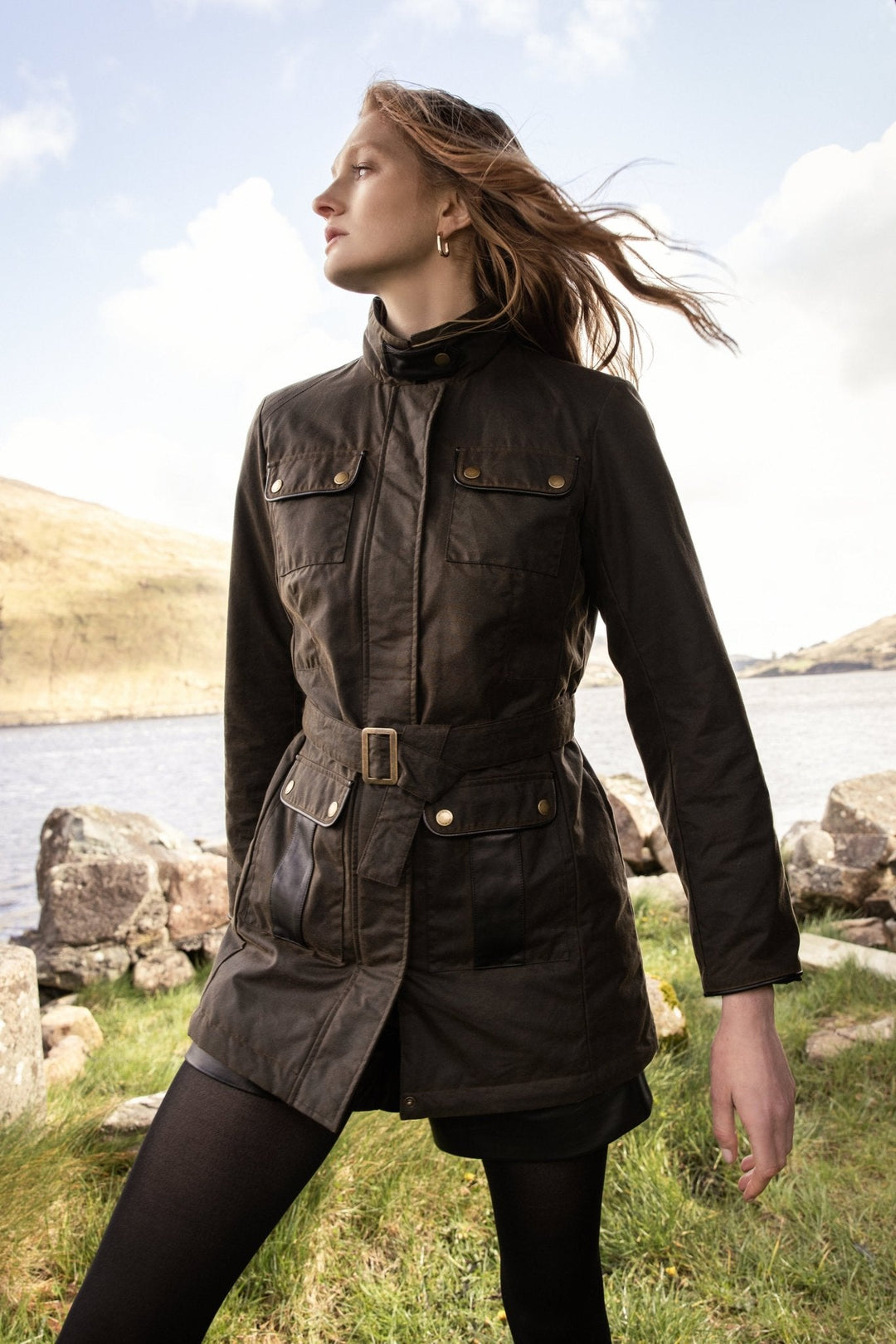 Jack Murphy Ireland - Orla Wax Jacket - Olive - Wax