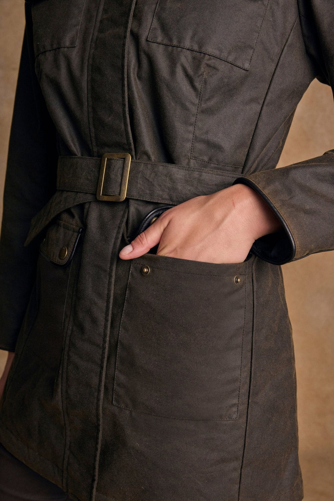 Jack Murphy Ireland - Orla Wax Jacket - Olive - Wax