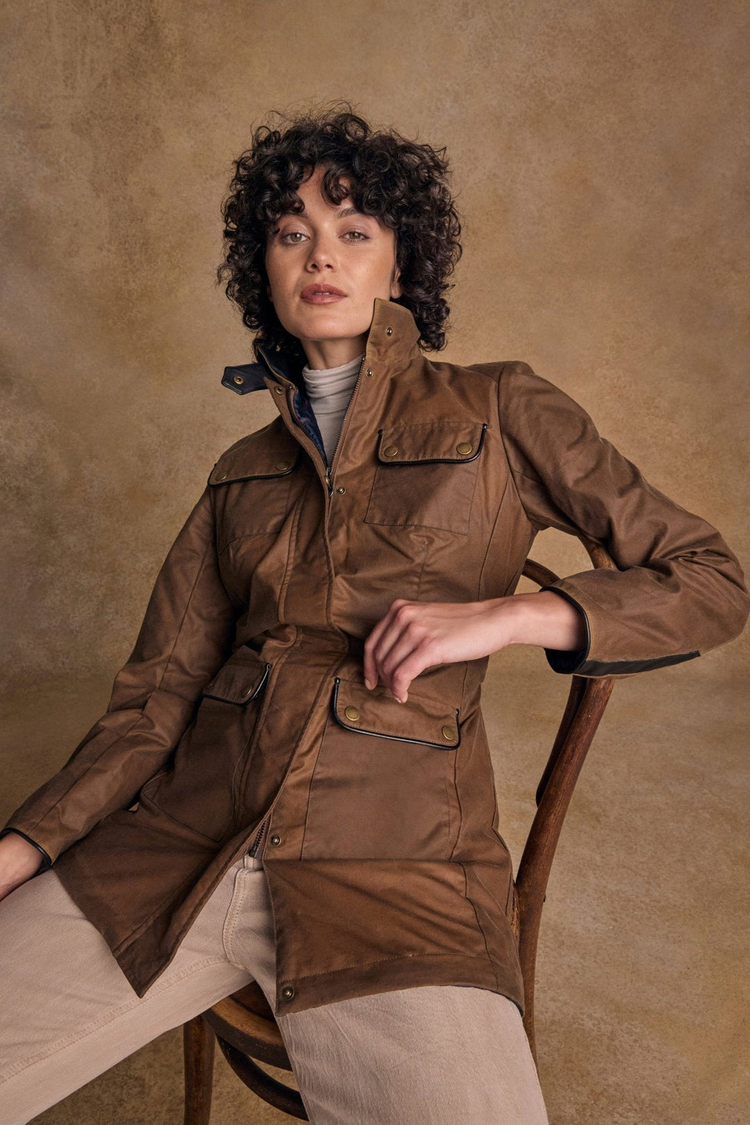 Jack Murphy Ireland - Orla Wax Jacket - Tan - Wax