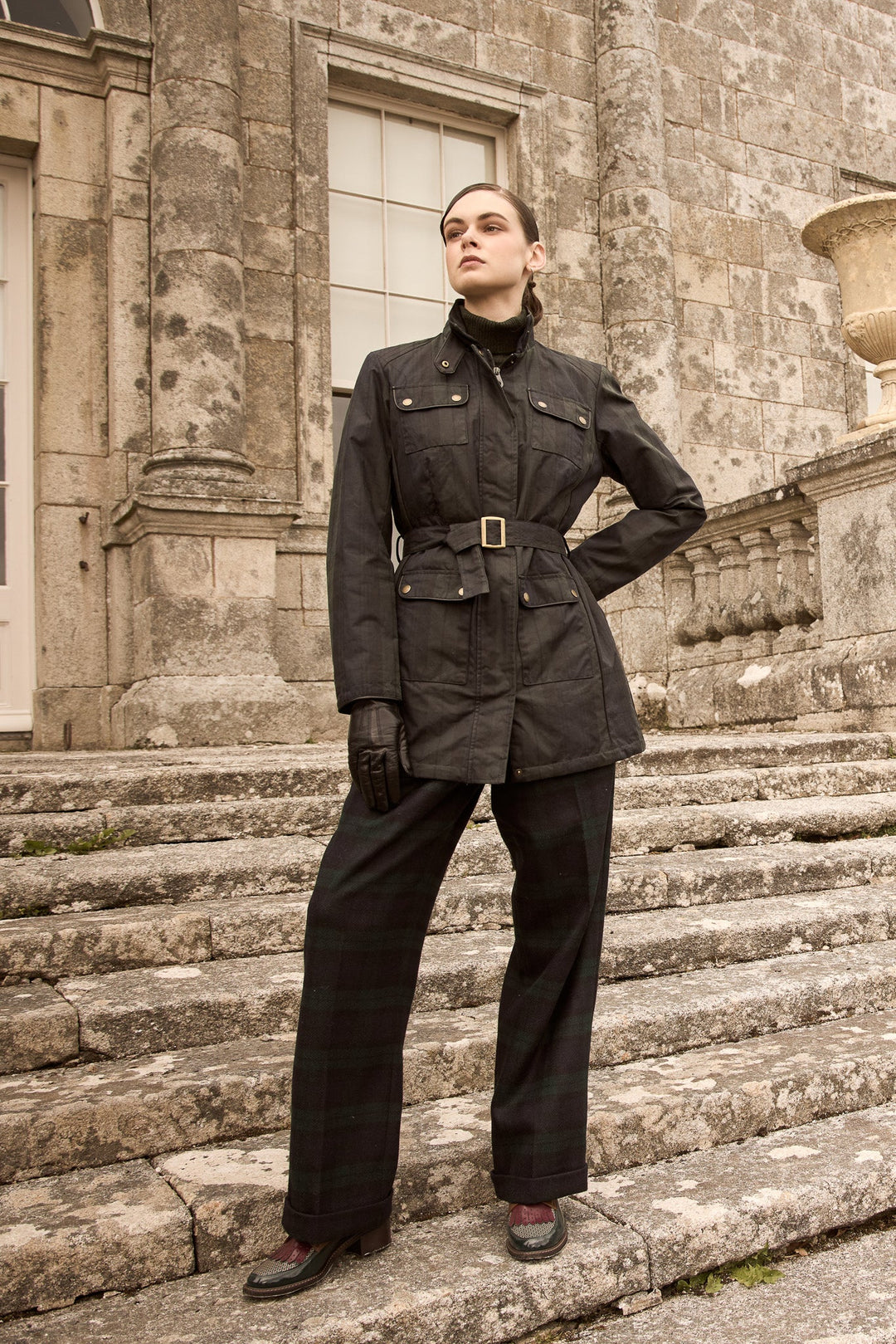 Orla Wax Jacket - Blackwatch by Jack Murphy