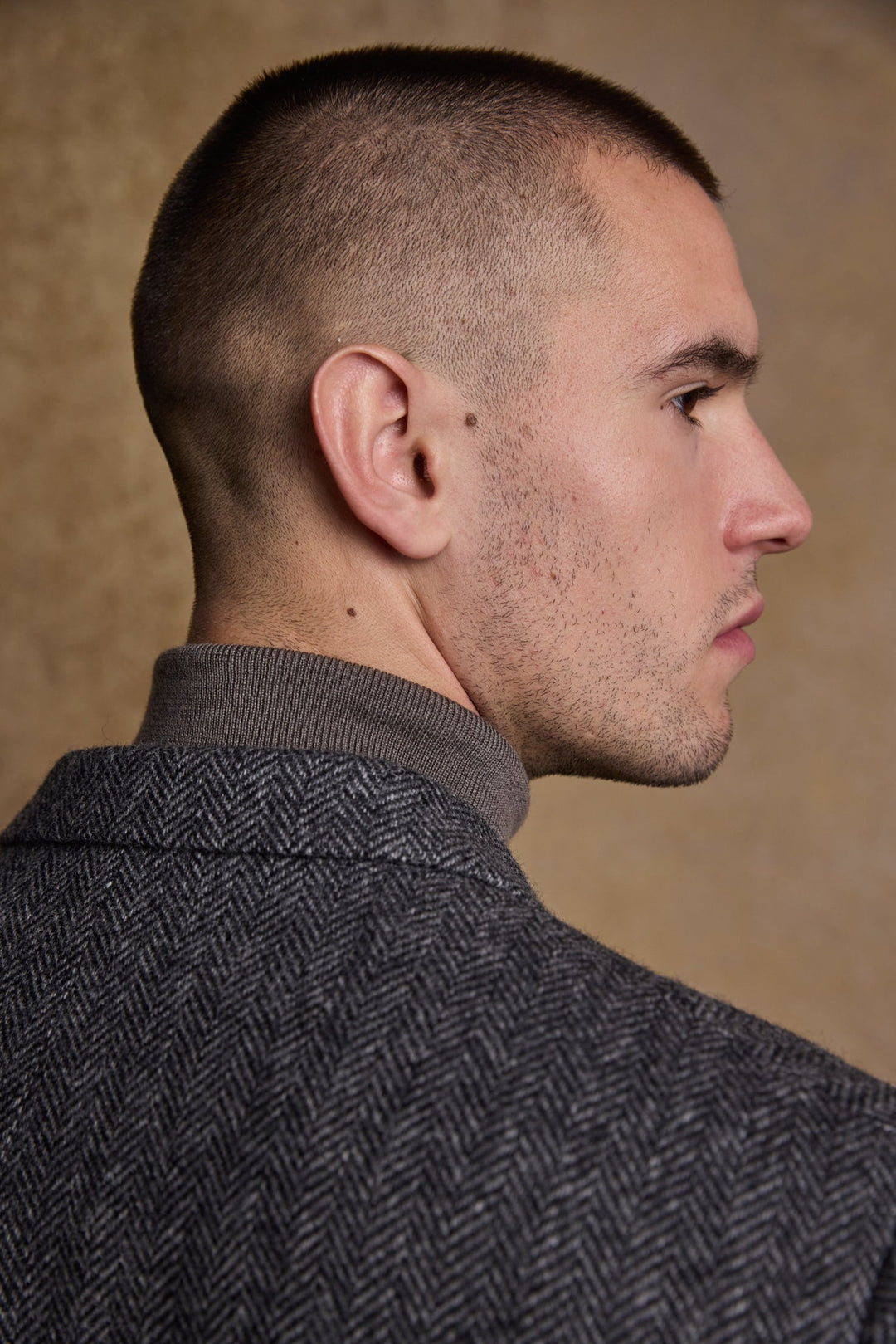 Jack Murphy Ireland - Owen Tweed Coat - Charcoal Wide Herringbone - Tweed