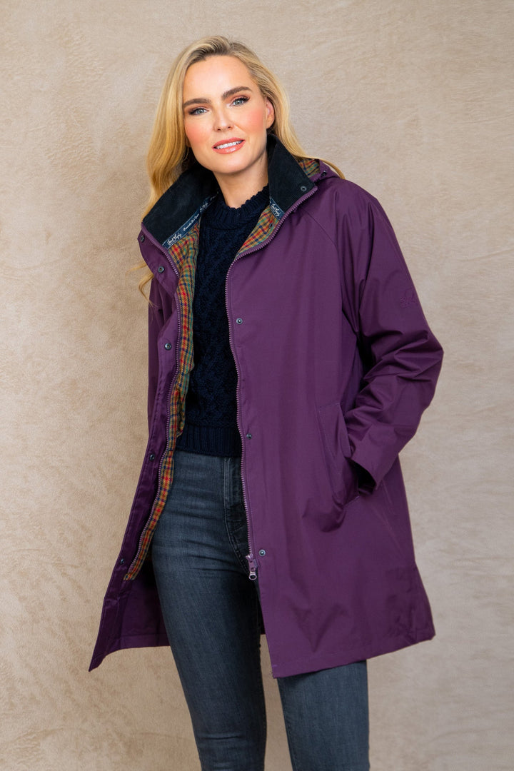 Jack Murphy Ireland - Oxford Waterproof Coat - Blackberry - Waterproof