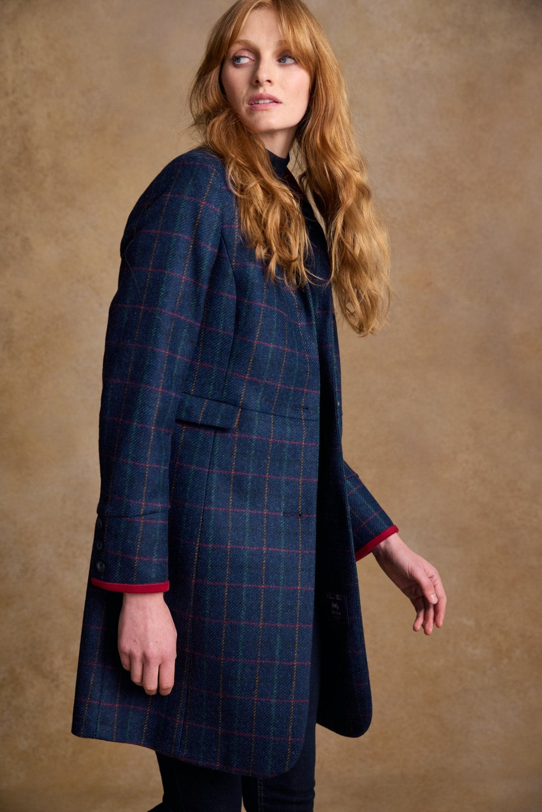 Jack Murphy Ireland - Pamela Tweed Coat - Primary Navy - Tweed