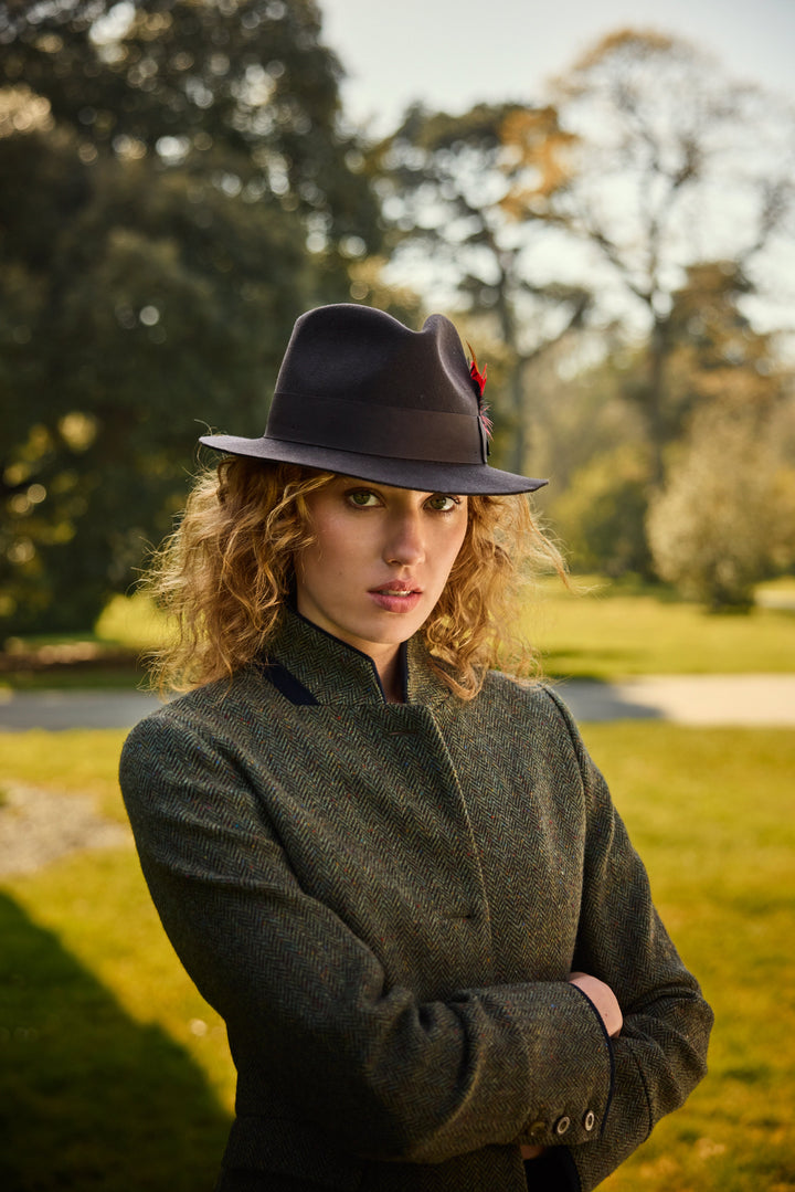 Kildare Felt Trilby Hat - Brown