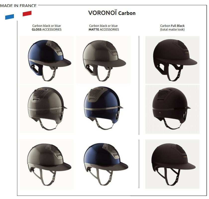 Freejump Voronoi Carbon helmet colourway comparison — Black Gloss, Black Matte and Full Black Carbon