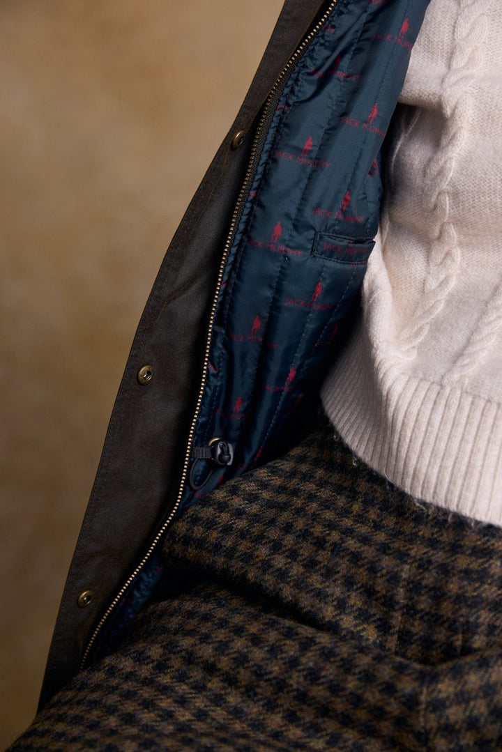 Jack Murphy Ireland - Sally Wax Jacket - Olive - Wax