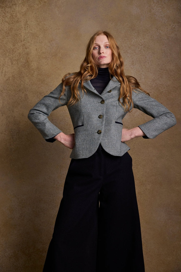 Jack Murphy Ireland - Sasha Tweed Jacket - Jade Weave Herringbone - Tweed