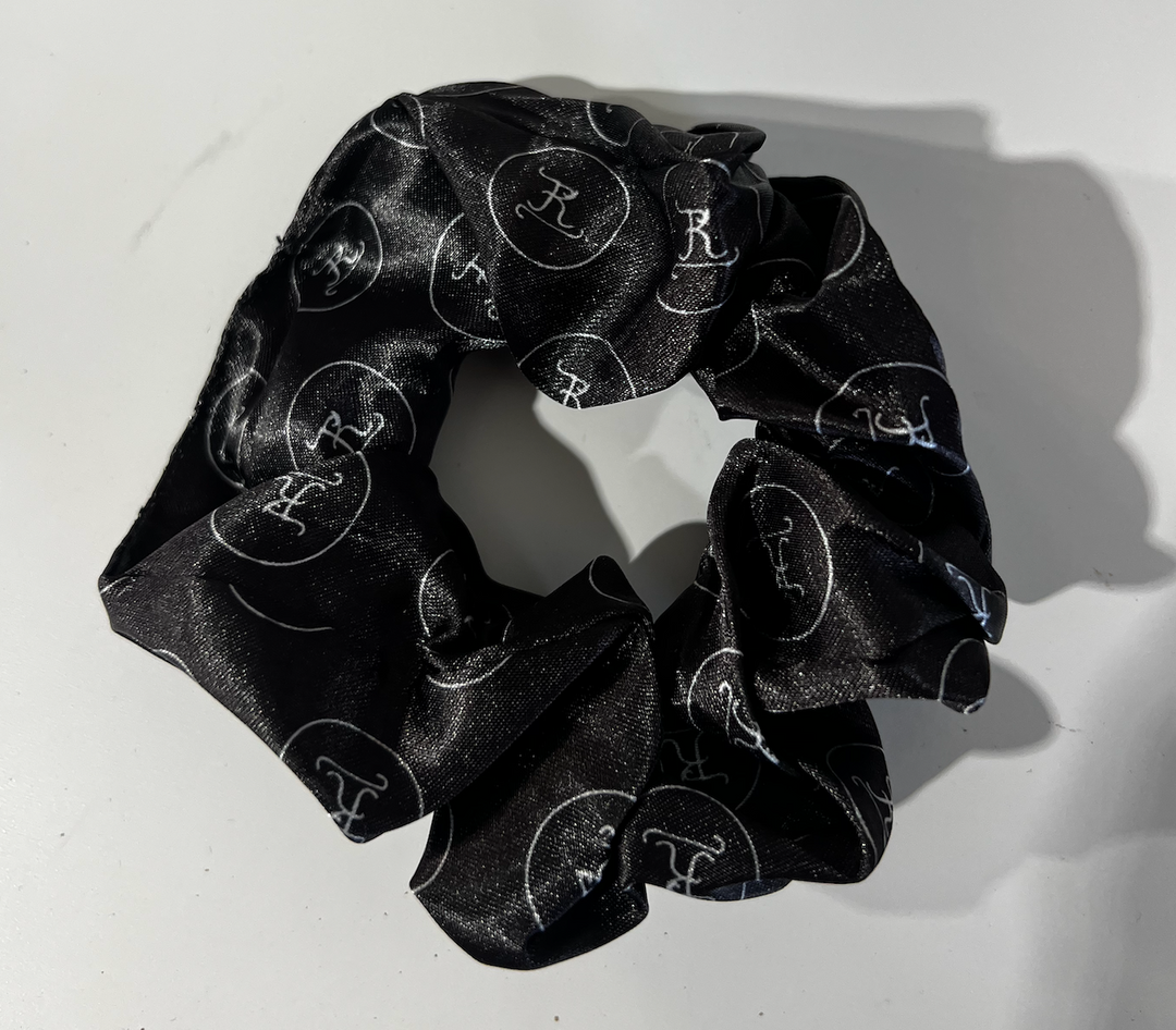 Satin Scrunchie- Jet Black