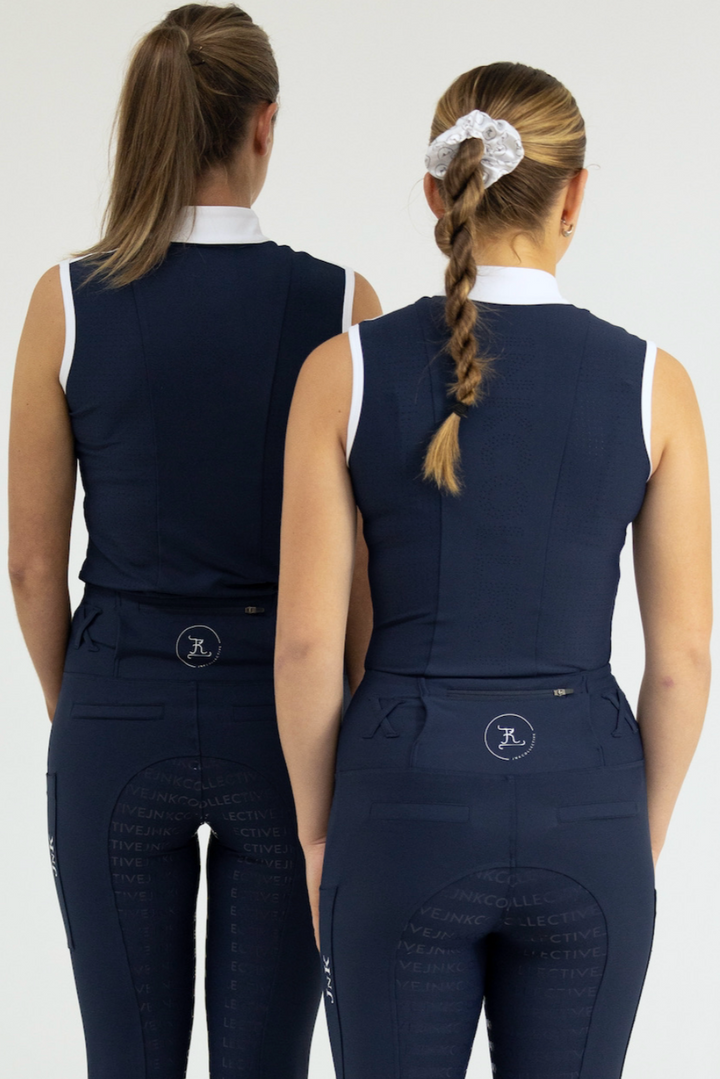 Elite Snow White and Navy Tank