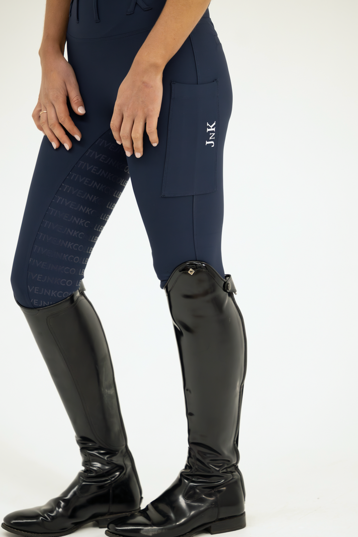 Elite Tights-Navy (No Front Seam)