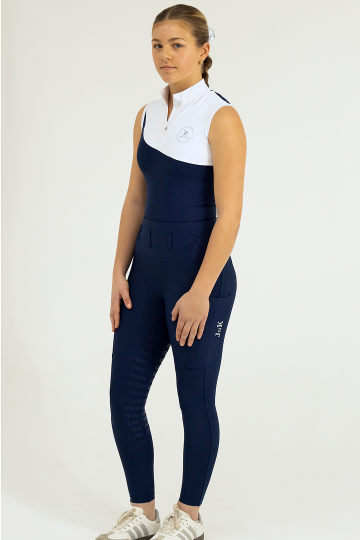 Elite Tights-Navy (No Front Seam)