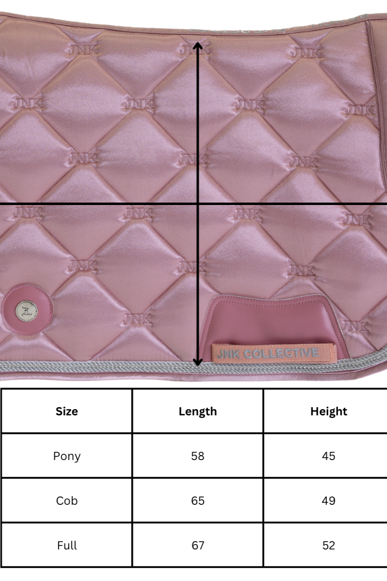 Saddle Pad-Pearl Pink Crystal-Dressage
