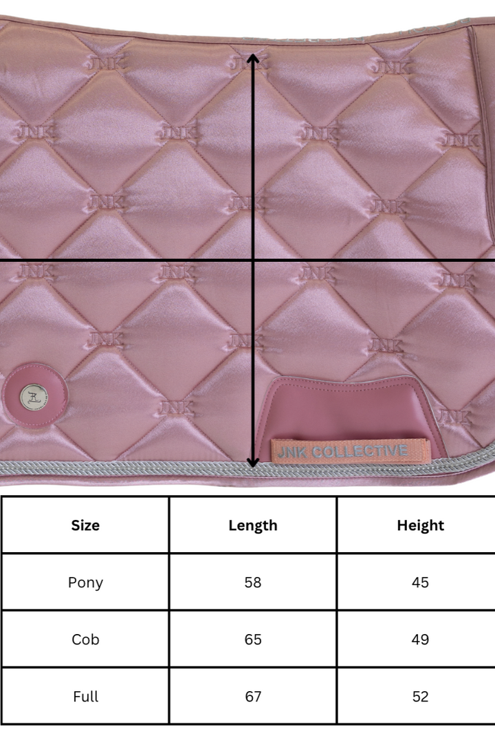Saddle Pad-Pearl Pink Crystal-Dressage