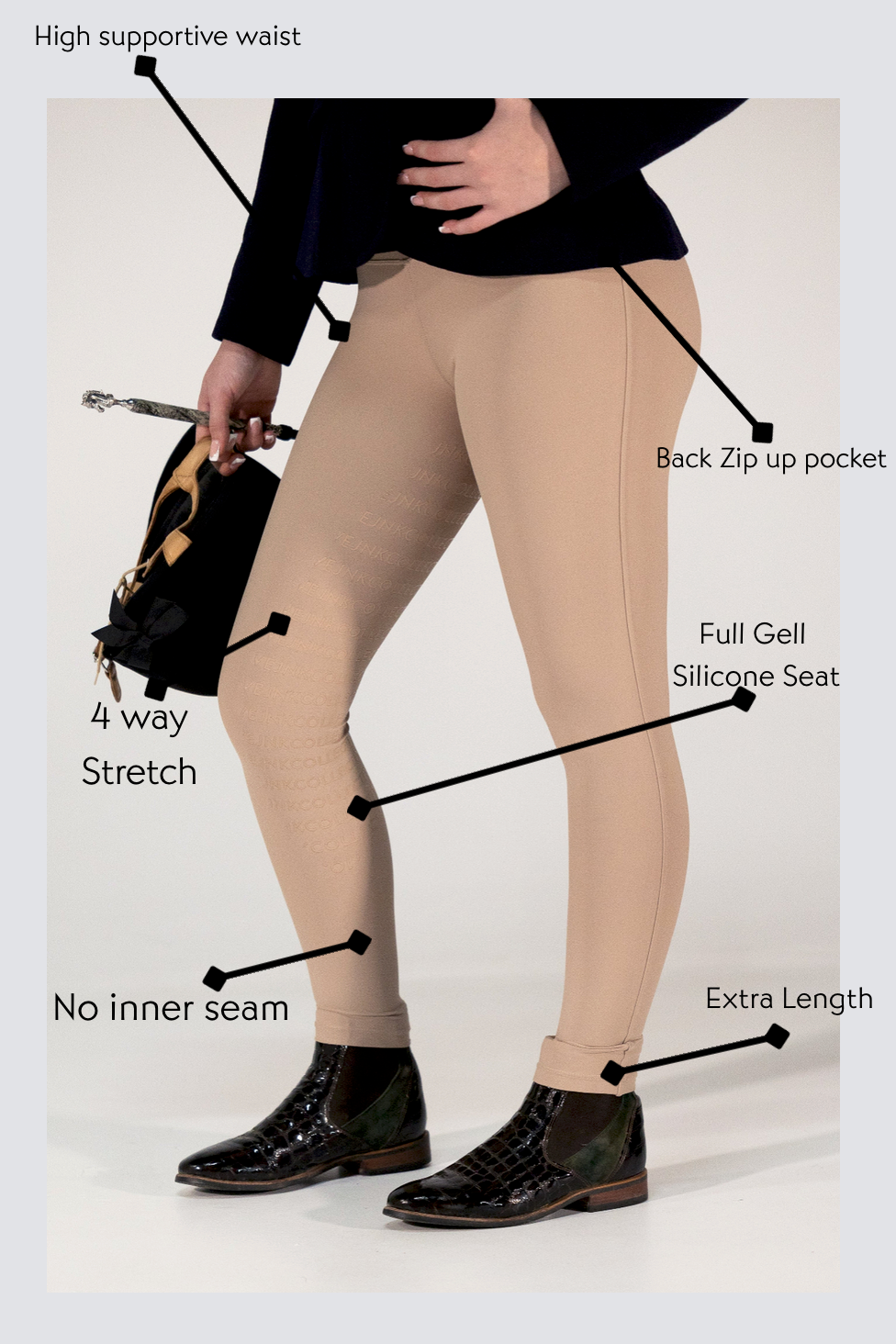Competition Tights-Stone