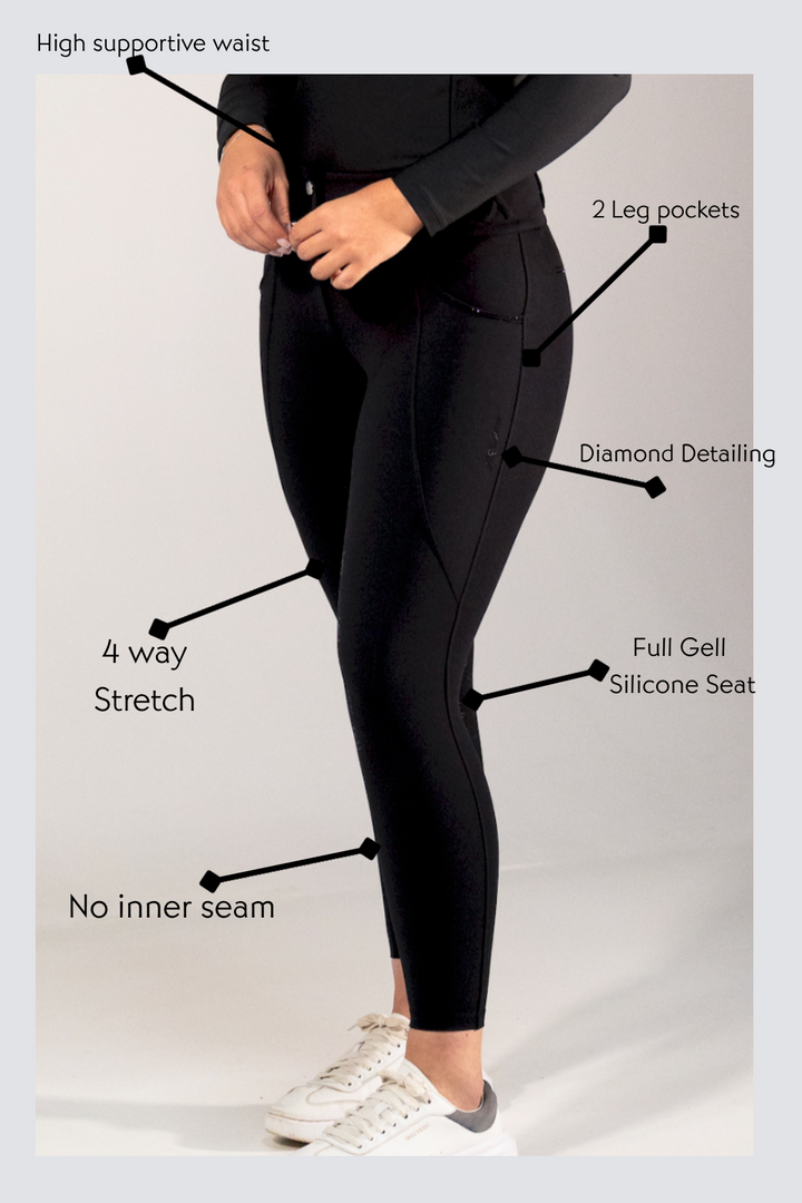 Diamond Breeches-Black