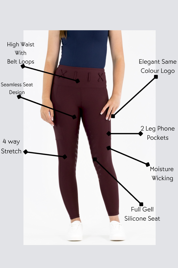 Freedom Tights-Dark Cherry